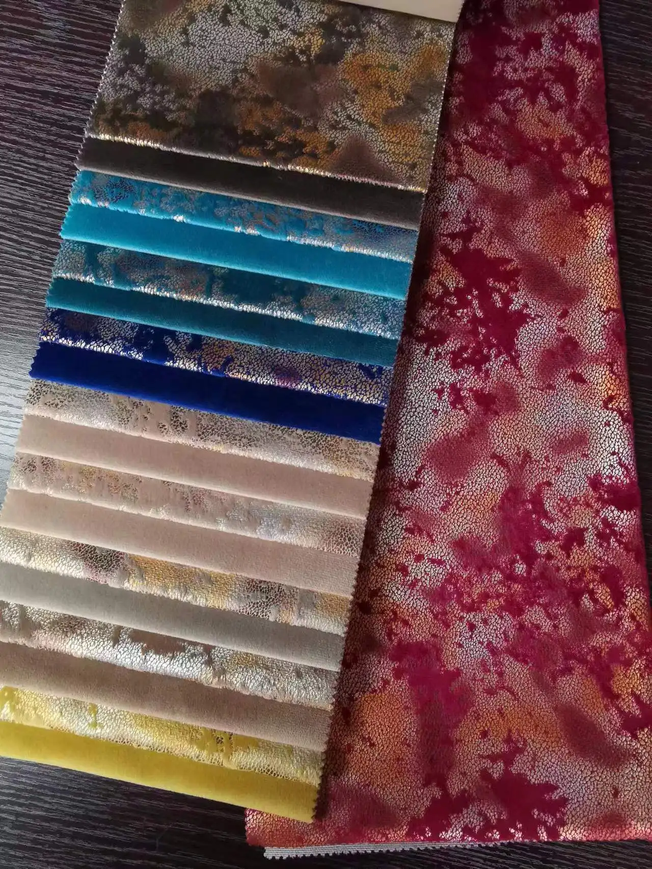 LIXIANG holland velvet multi color upholstery  baby face fabric for sofa