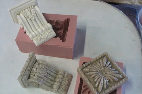 Silicone molds tin cure liquid silicone rubber for column pillar GRC GRG molds