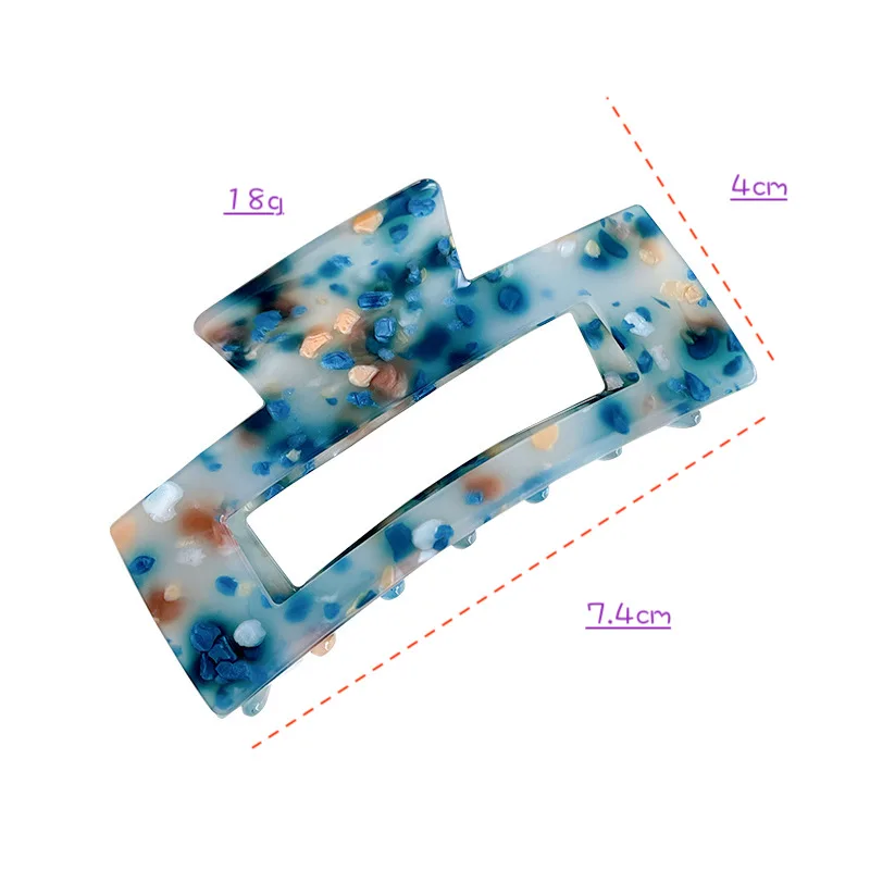 Korean Leopard Women Large Hair Claw Clips For Thick Hair 10.5cm Acetate Big Claw Clips Hair Accessories For Women