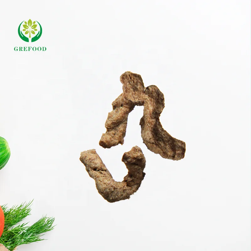 Полоски из говядины, текстурированный соевый белок, вегетарианский сэндвич-мясо Grefood TVP, горячий горшок, соевое мясо TVP с сертификатом HALAL, питательные TSP