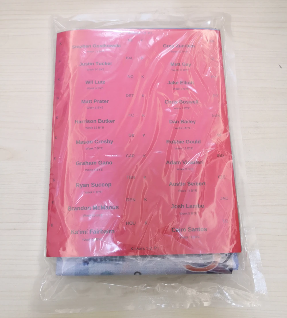 2022 Popular Football Draft Board with football player stickers