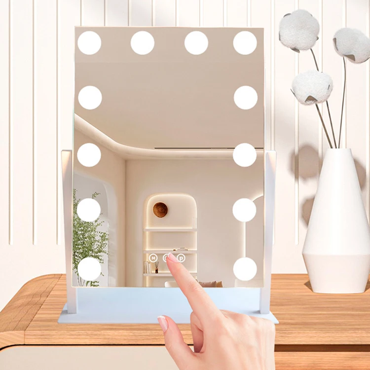 Hollywood Style Dimmable LED 12 Bulbs Bathroom Lighting Vanity Makeup Mirror