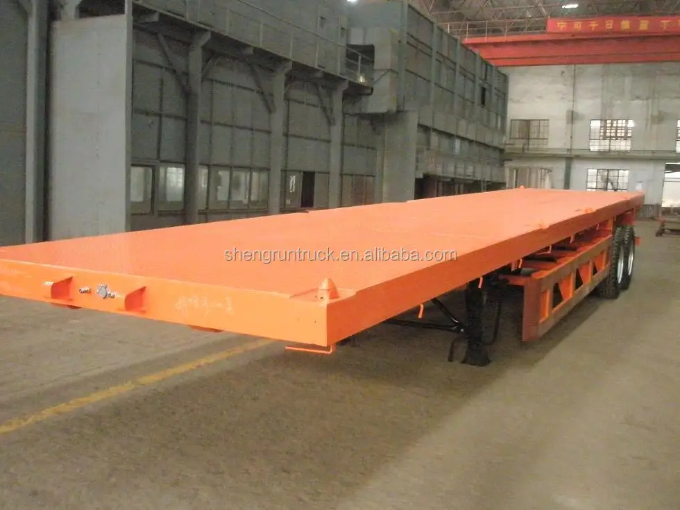 
3 axles flatbed trailer lowbed trailer semi box trailer manufacture 