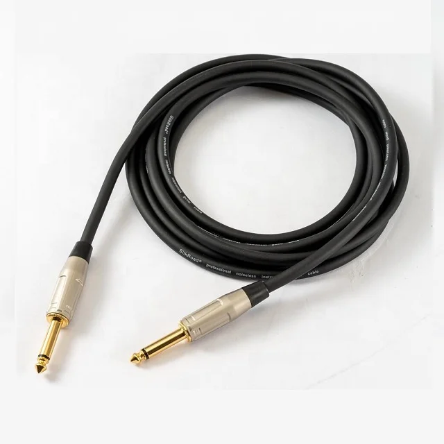 10ft 6.35 Mono to 6.35 Mono Guitar Cable from China supplier for guitar bass