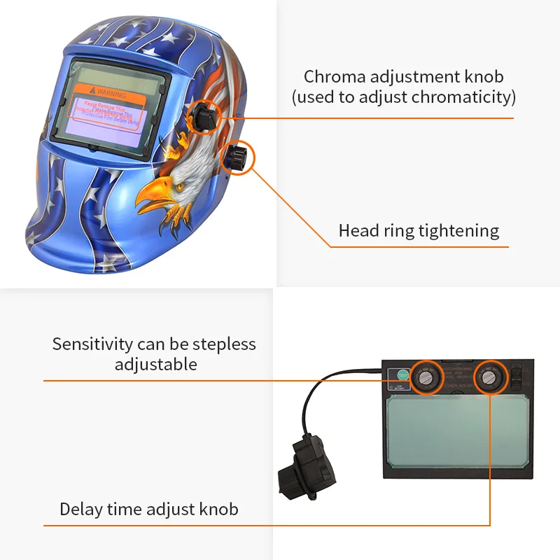 TRQ Test Self-checking filter replaced battery welding lens filter din 9-13 eye protective welding lens