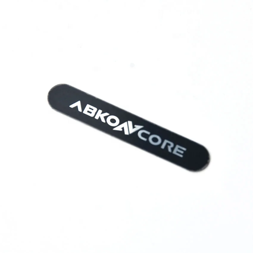 Wholesale Custom Logo Sticker Self-Adhesive Trademark PC Headset Side Nameplate Metal Printing Product