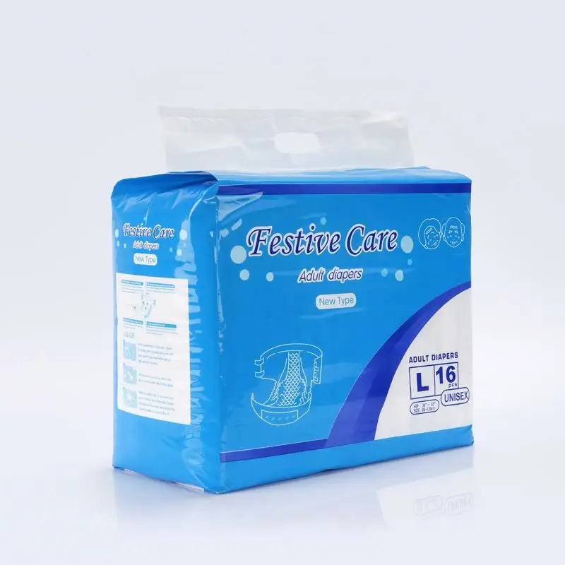 Wholesale Cotton Disposable adult diaper for patient,fluff pulp old anti-leak barriers diapers,plain woven patient diaper adult
