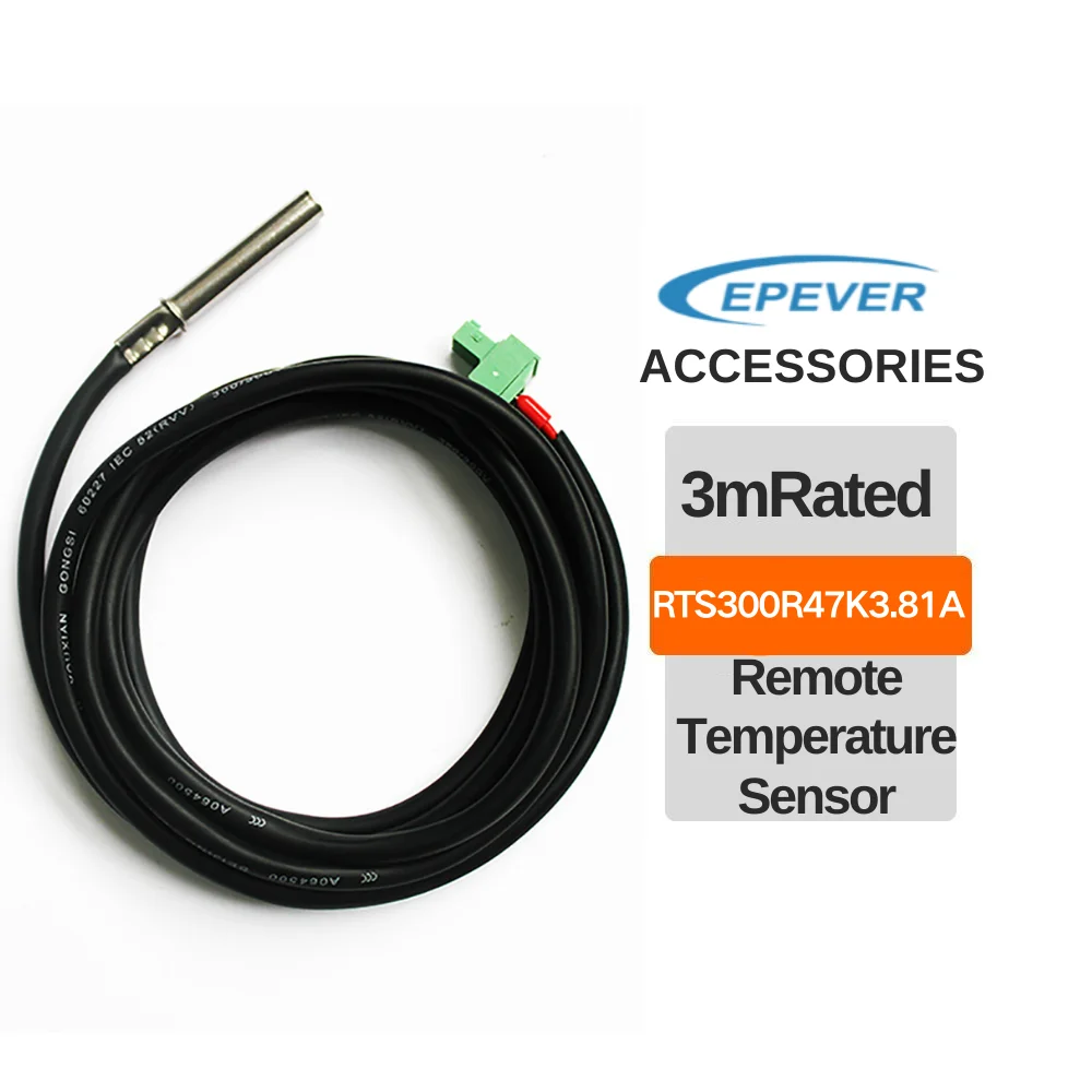 EPEVER EPEVER ACCESSORIES SERIES Temperature Sensor Cable RTS300R47K3.81A remote temperature sensor