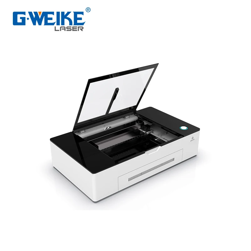 Мини-станок Gweike Cloud PRO 3D для домашнего использования CO2 50 Вт лазерная гравировка и резка Ротационная Машина акрила дерева кожи МДФ