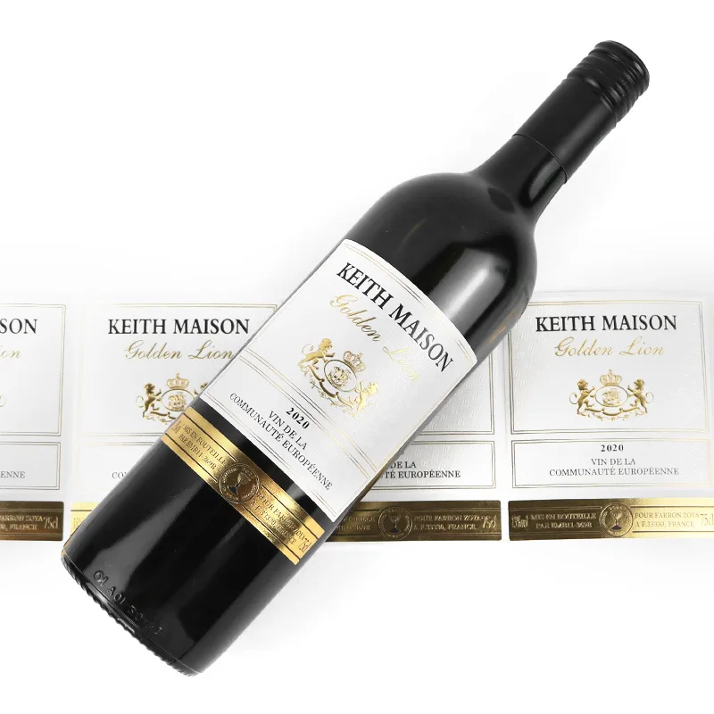 Самоклеящаяся печатная бумага, водостойкая винная этикетка, наклейка, самоклеящаяся бумага на заказ