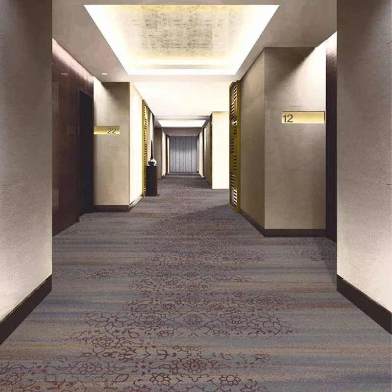 Autovi Eco-friendly Wall To Wall Hotel Carpets Bedroom Commercial broadloom Carpet For Luxury Hotel Lobby Floor