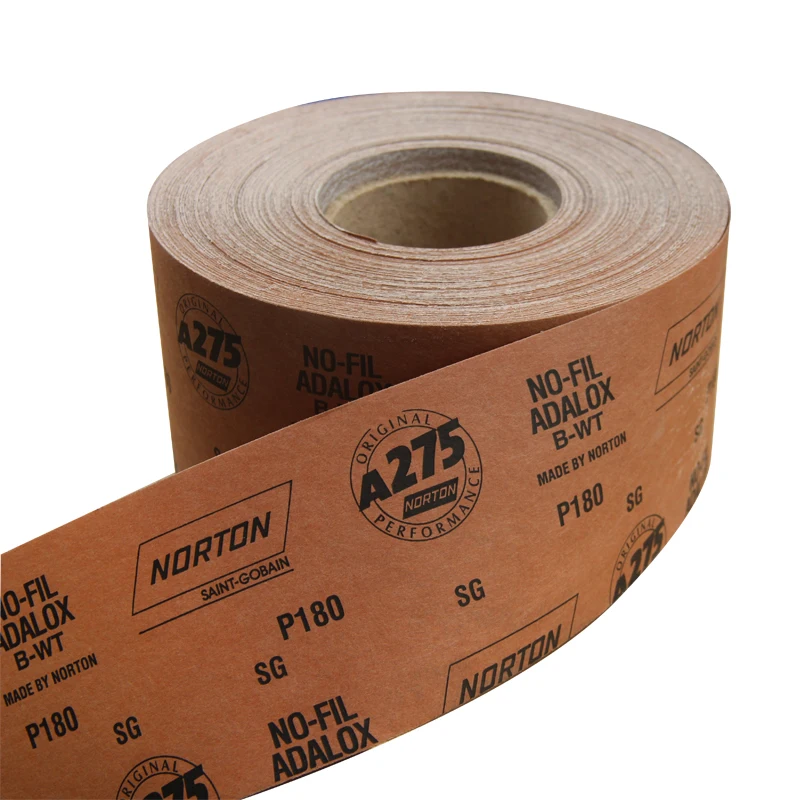 Norton SandPaper A275 P80~P1500  Roll Automotive Furniture dry abrasive paper roll