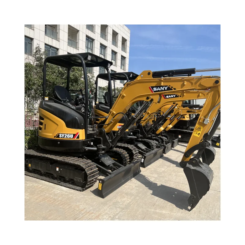 made in china ce epa certified micro used /new brand excavator 1.8 ton 2.0 ton mini sany 26u excavator