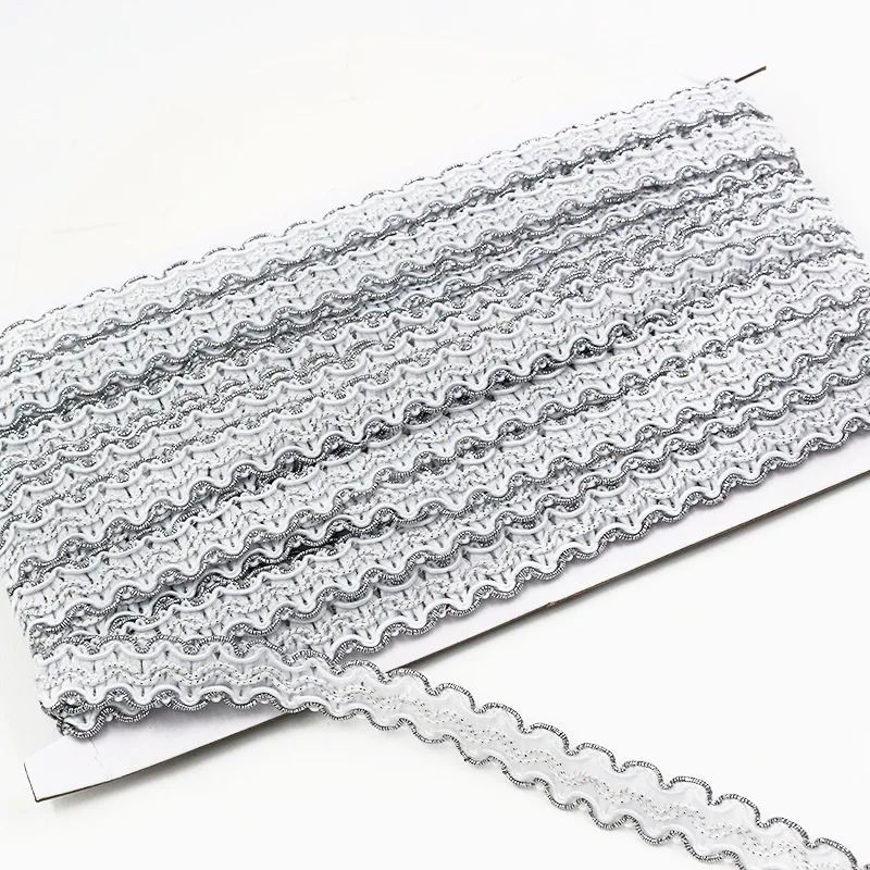 wholesale Cheap Rainbow Gimp Basic Sewing Polyester Ethic Gradient Color Looped Lace Fan braid ribbon Trim