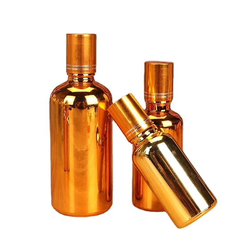 Cosmetic Personal Care Packaging Bottle Wholesale Cheap Empty Gold 5ml-100ml Essential Oil Dropper Bottle For Cosmetics