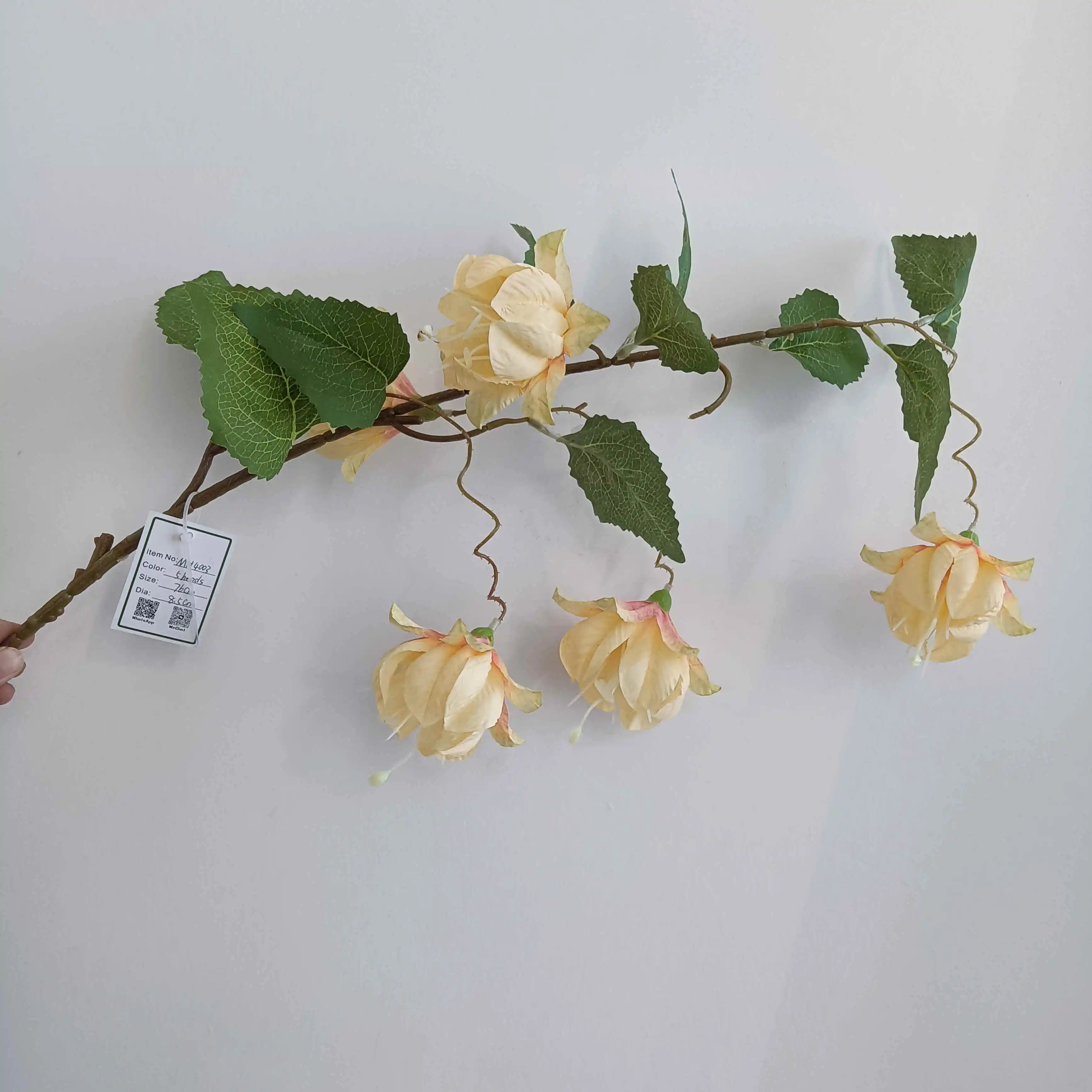 EG-A028 5 heads artificial Chinese lantern flower silk Decorative arrangement simulation flowers Ceiling decoration