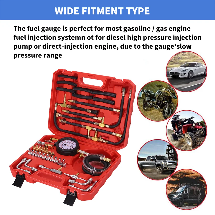 Fuel Injection Pump Diagnostic Tool Diesel Injector Injection Pressure Gauge Tester