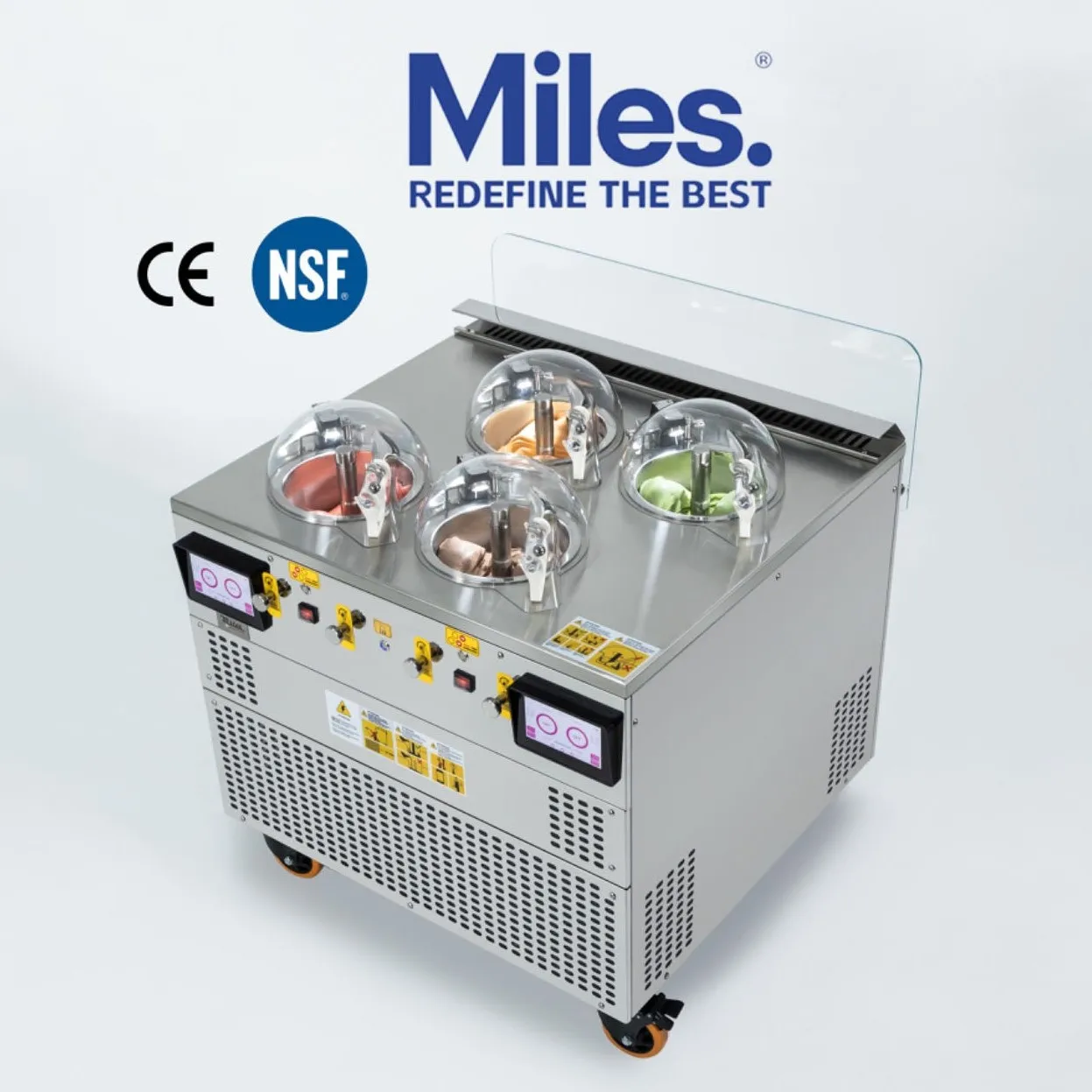 NSF certified Miles ice cream maker with defrost system top quality ice cream machine for hotel commercial catering equipment