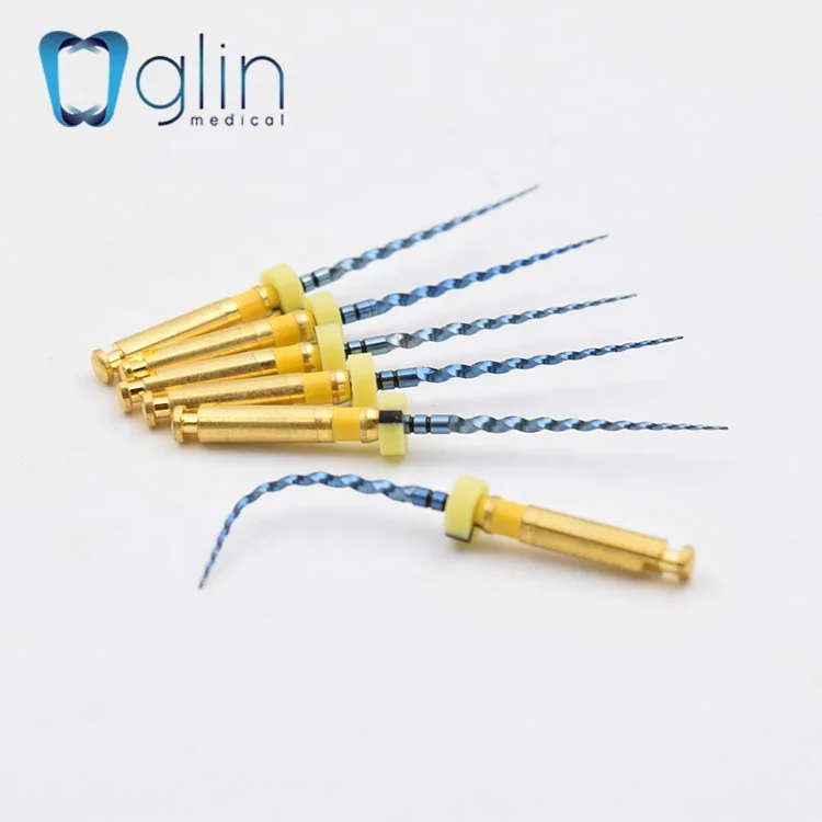 Гибкие стоматологические поворотные файлы с синей активацией тепла 21/25 мм F1 использование