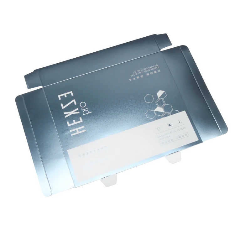 High Quality Supplier Custom fold printing packaging facial mask paper card box