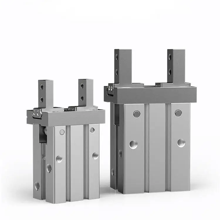 MHZL2 Series Long Stroke Linear Guide Parallel Pneumatic Finger Gripper Cylinder SMC Air Parallel Standard Pneumatic Air Gripper