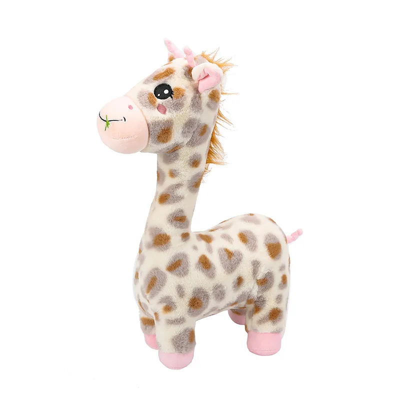 Simulation cute spotted giraffe doll wholesale animal Sleeping Pillow Toy plush toy Cartoon Cotton Stuffed Doll
