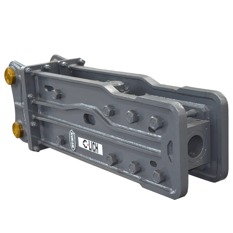 Detachable fixed hydraulic breaker hammer for stone mining tunnel demolition equipment suitable for excavators