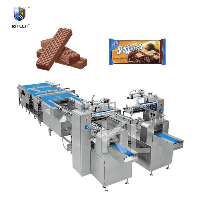 Упаковочная линия для упаковки шоколадных пластин