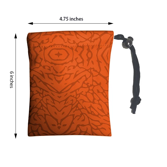 Custom Elephant Print Leather Pouch Golf Valuables Pouch Ball Tee Pouch Bag Custom Logo