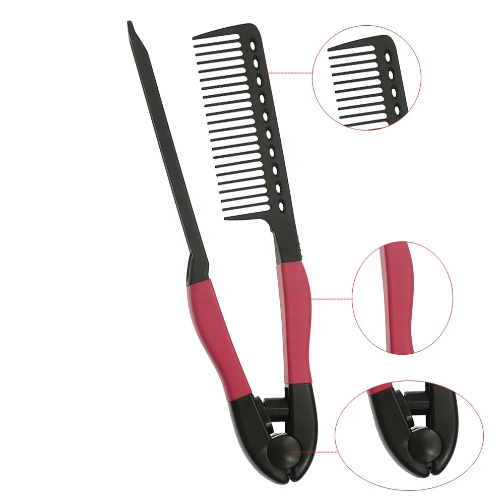 Professional Salon Tool Heat Resistance Hair Straightening Easy Iron Comb