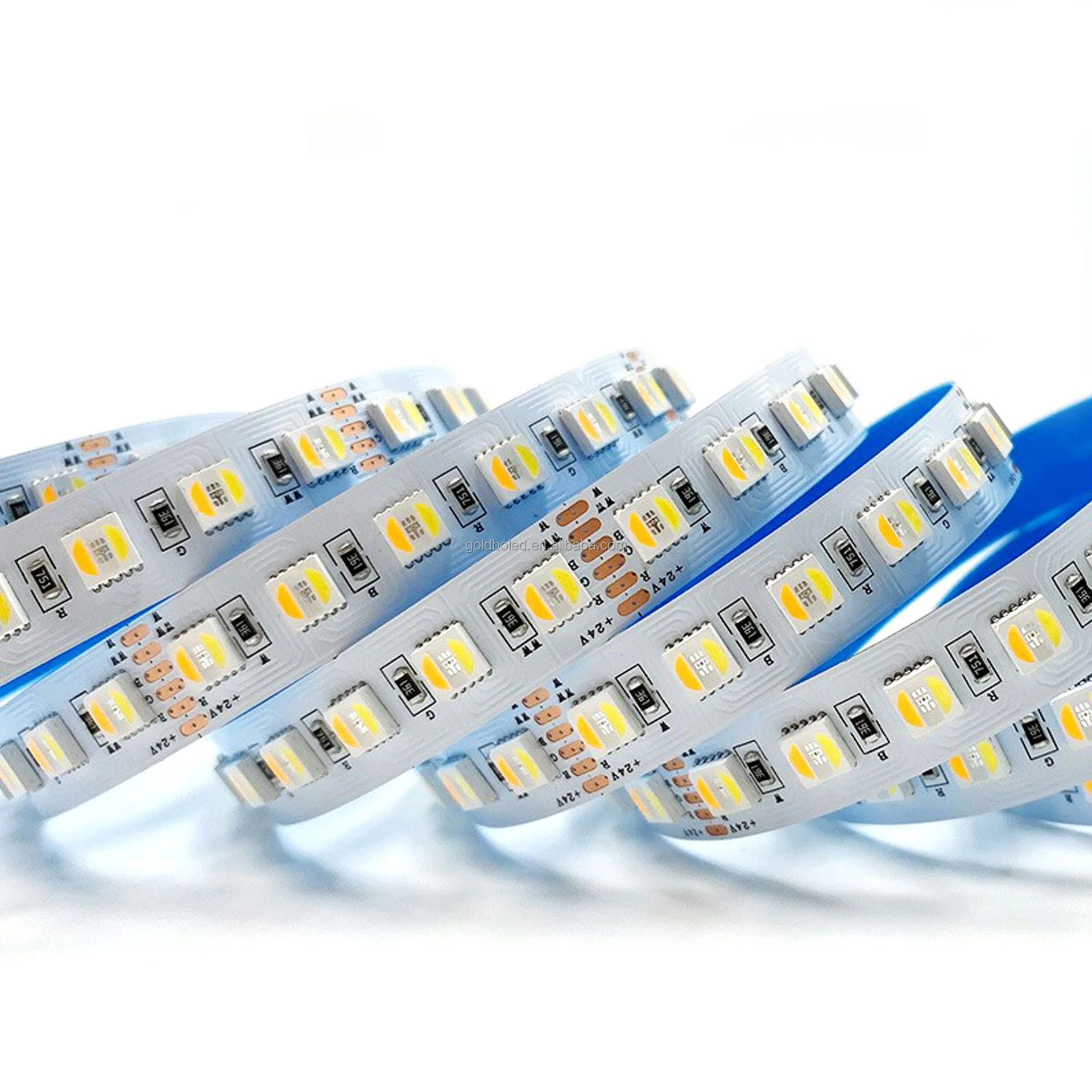 RGBWW 5050 5 в 1 чип RGB RGBW 60 светодиодов 96 12 В 24 CCT мм регулируемый двойной белый Водонепроницаемый умный светодиодный светильник