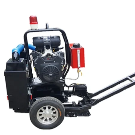 Portable gasoline engine powered mobile flexible dust remover and paint sprayer marking road marking machine