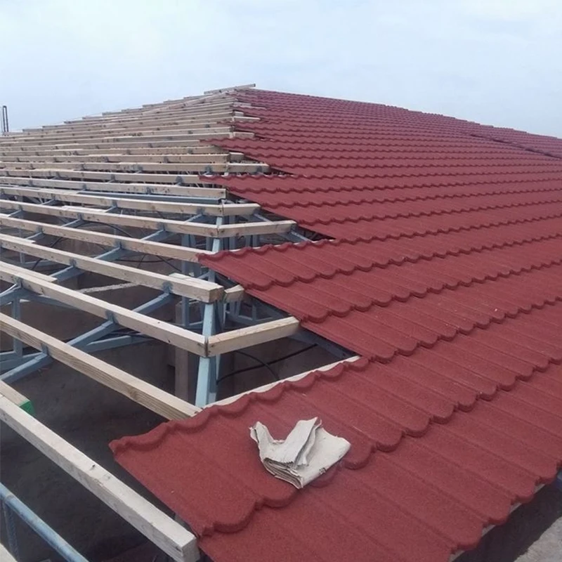 The Price Is Absolutely Solar Decorative Roof Tile Stone Coated Metal  how many stone coated roofing tiles make one square meter