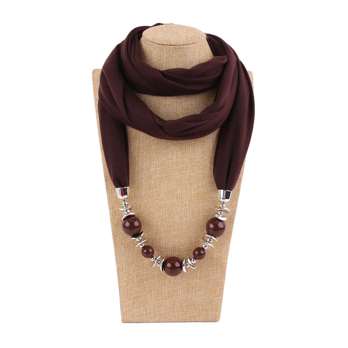 16 models Factory direct sales winter women  scarf with beads jewelry  Ethnical Scarves