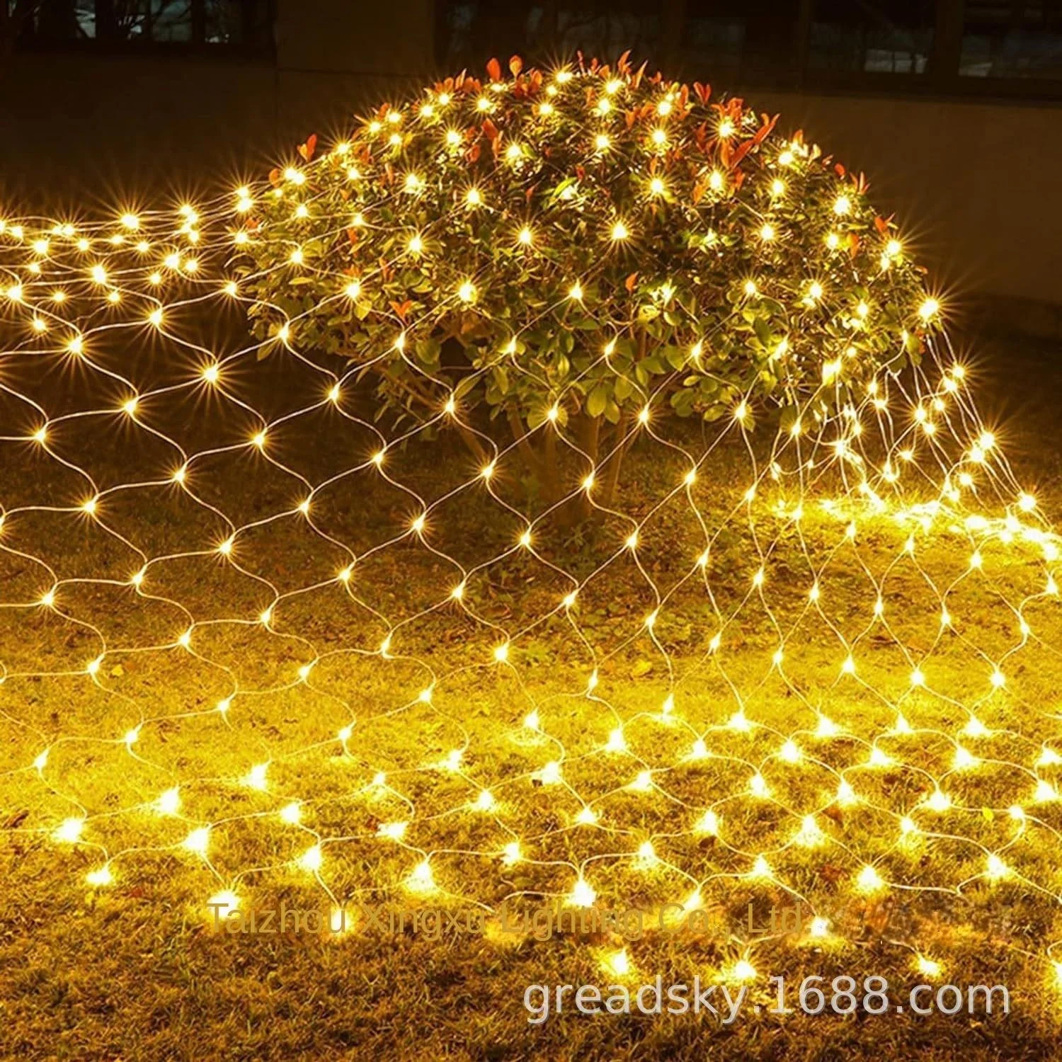 Waterproof Fishing Net Lamp 200 LED Outdoor Star Lights Factory Spot Christmas Holiday Decoration for Project Lighting