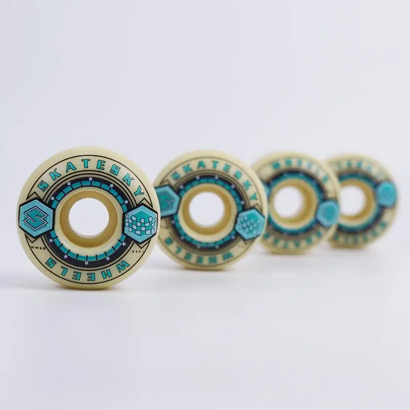 SKATESKY Round Shape 54mm 80% Rebound PU Skate Skateboard Wheels
