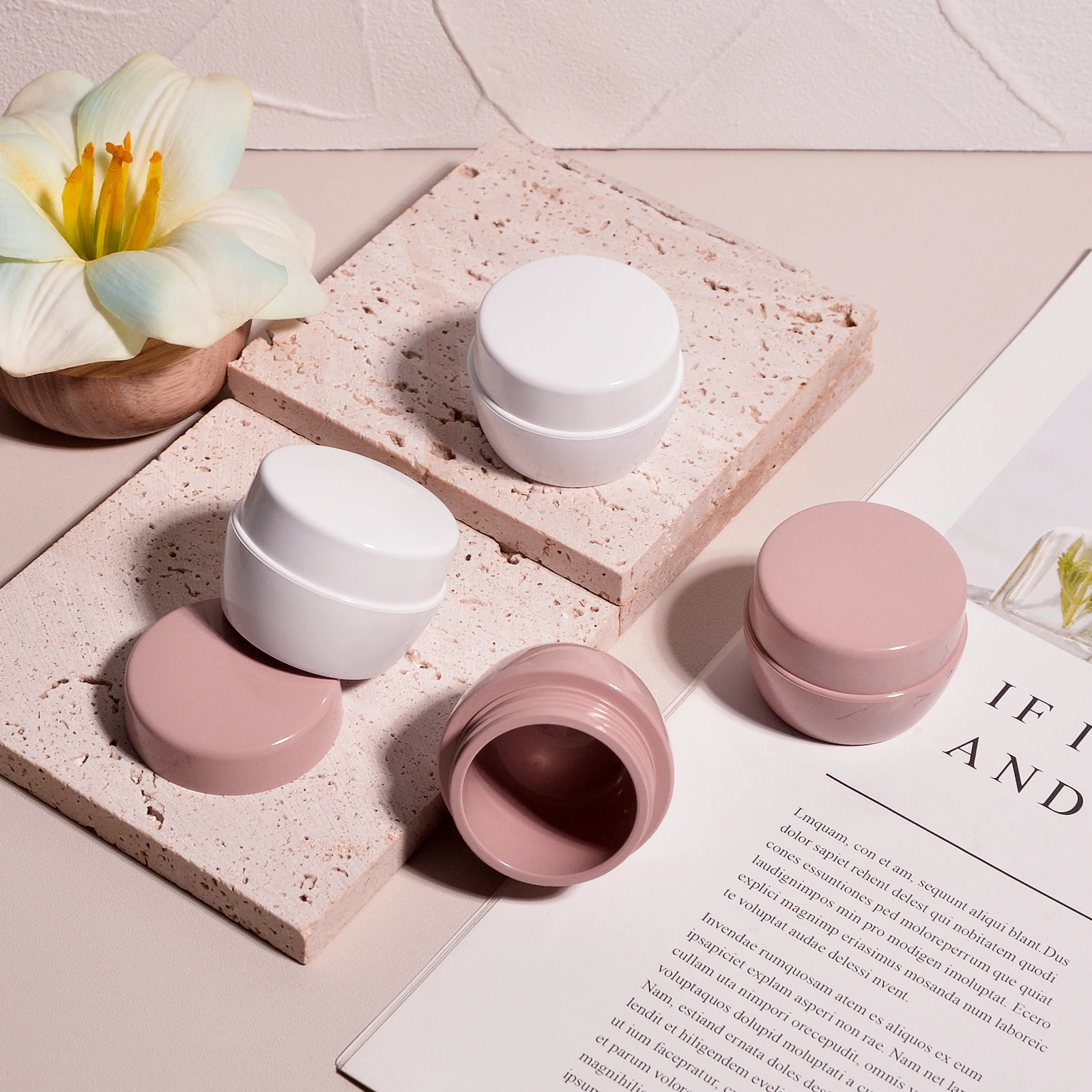 Empty Uv Gel Polish Jar 5ml 10g 15g Cosmetic Cream Color Coat Refillable Sample Jars Travel Makeup Pot