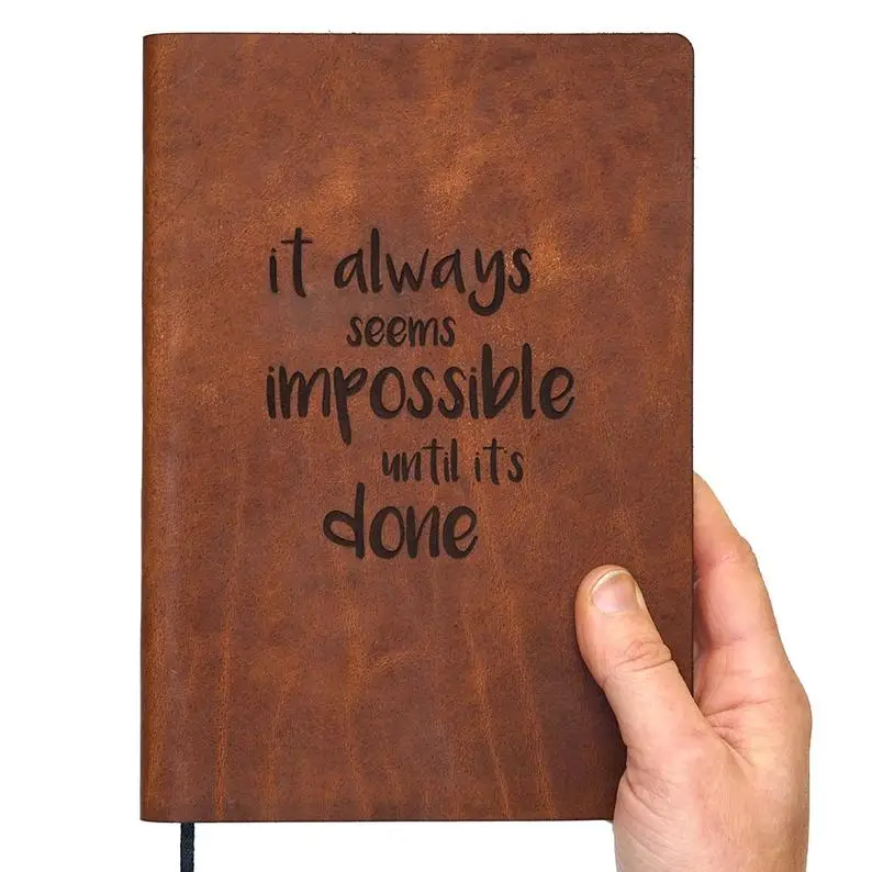 
Travelers Diary Engraved with personal text Leather Travel Journal Personalized Notebook Field notes 