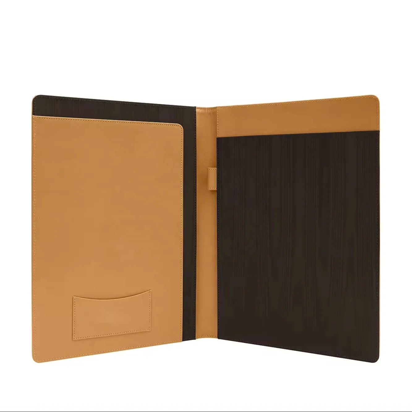 Medium Size Executive PU Leather Padfolio Folder Portfolio with Custom LOGO for Conferences and File Organization