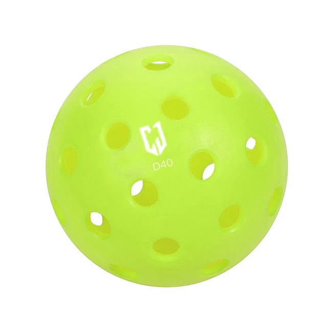 XiaMen Juciao Sport USAPA approved 40 hole outdoor indoor PP pickleball Red yellow Blue neon green