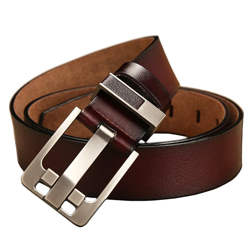 Men Belt Male High Quality Leather Belt Men Male Genuine Leather Strap Luxury Pin Buckle Belt 2022