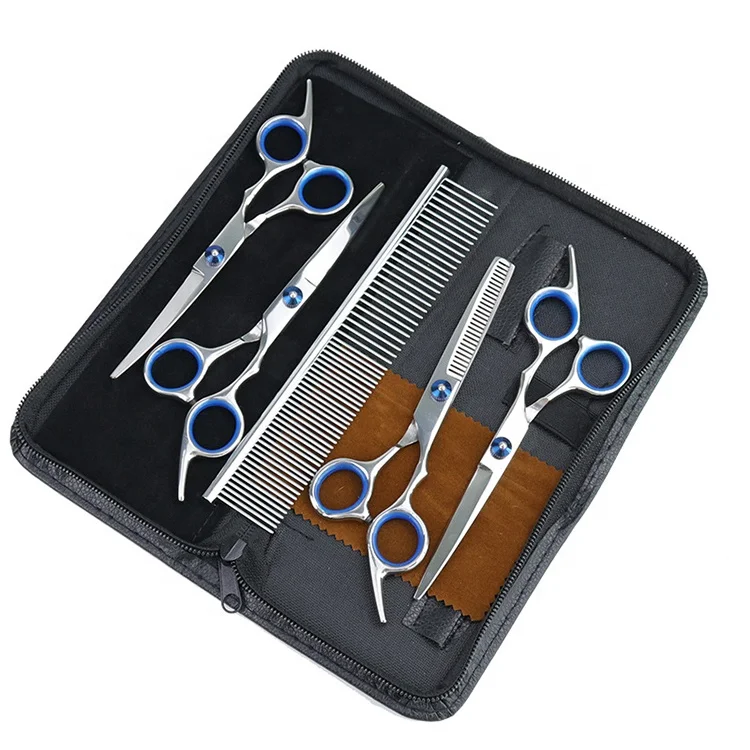 Profession Pet Clipper Supplies Equipment Scissors Shears 8 Inch Tools Comb Care Set Cats Dog Grooming Kits