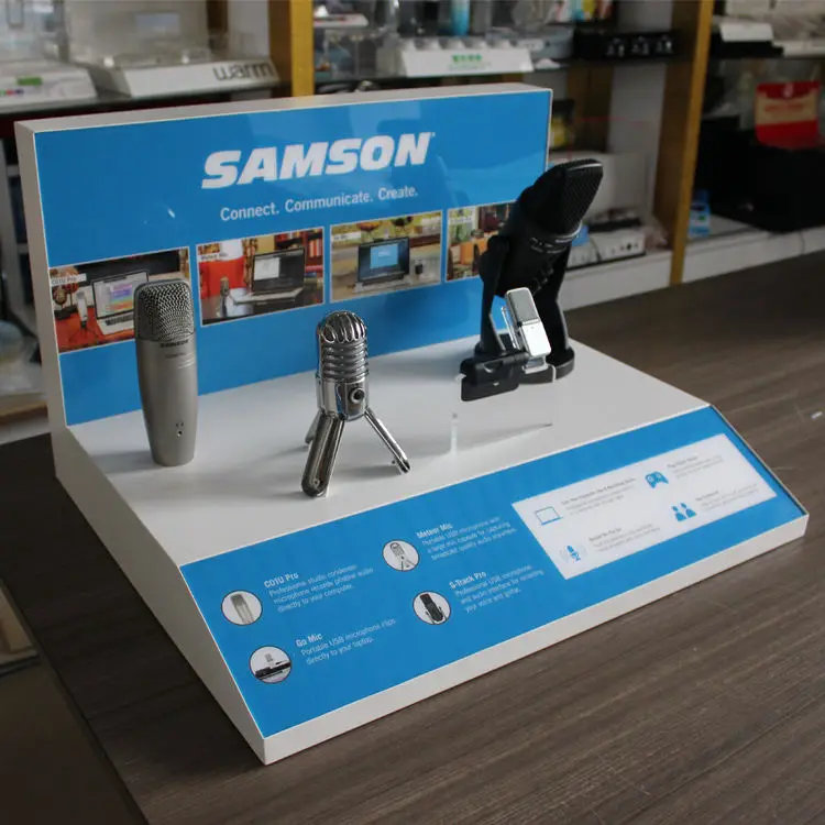 customize store display stand Microphones display stand