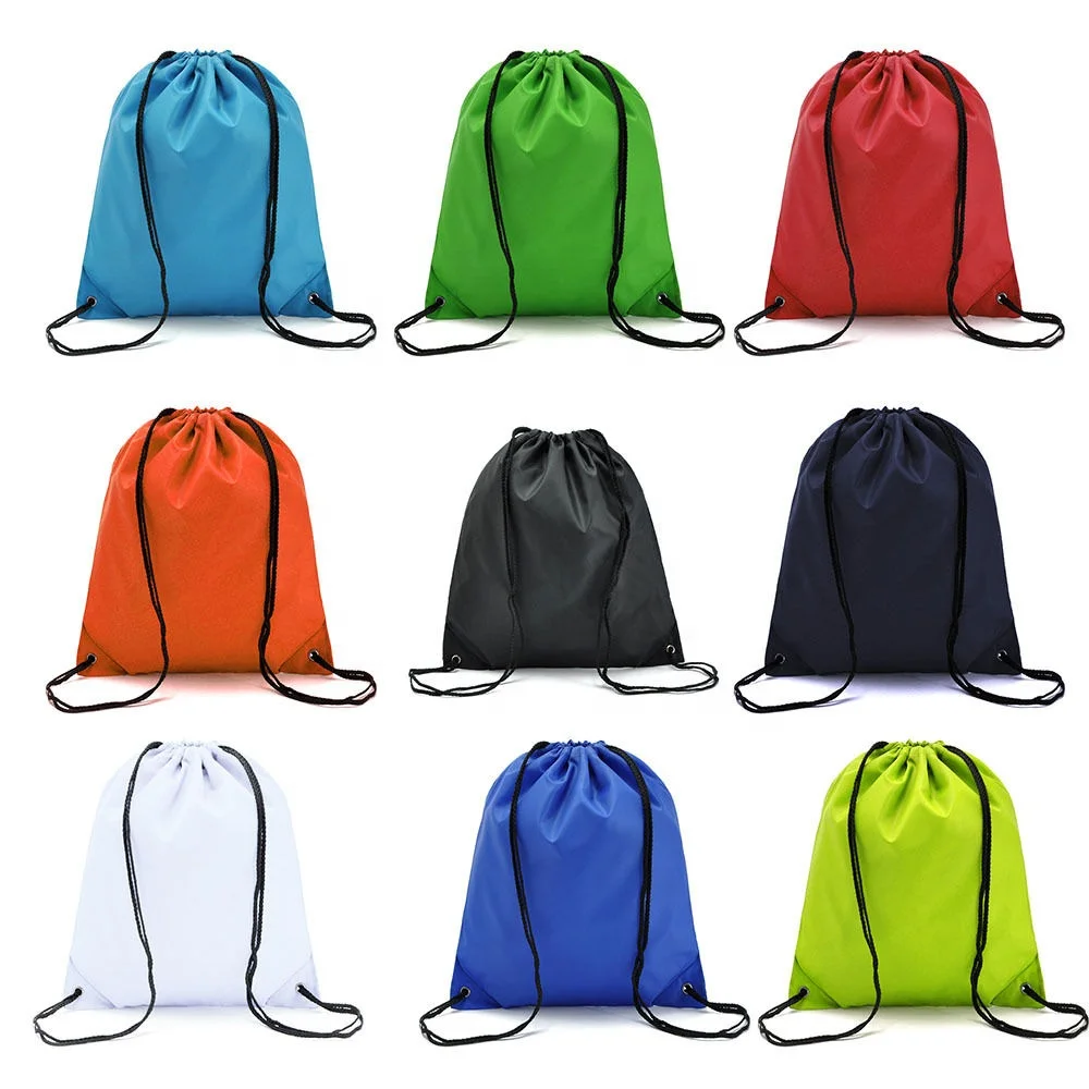 Высокое качество изготовленный на заказ полиэфирный Мешок для обуви большой белье Drawstring рюкзак сумка с напечатанным логотипом