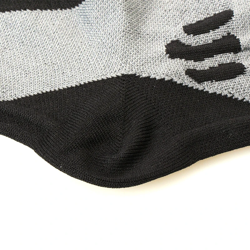 Black Blue Custom Design Adult Youth Mid Calf Cushion Team Sports Socks for Basketball Football Baseball