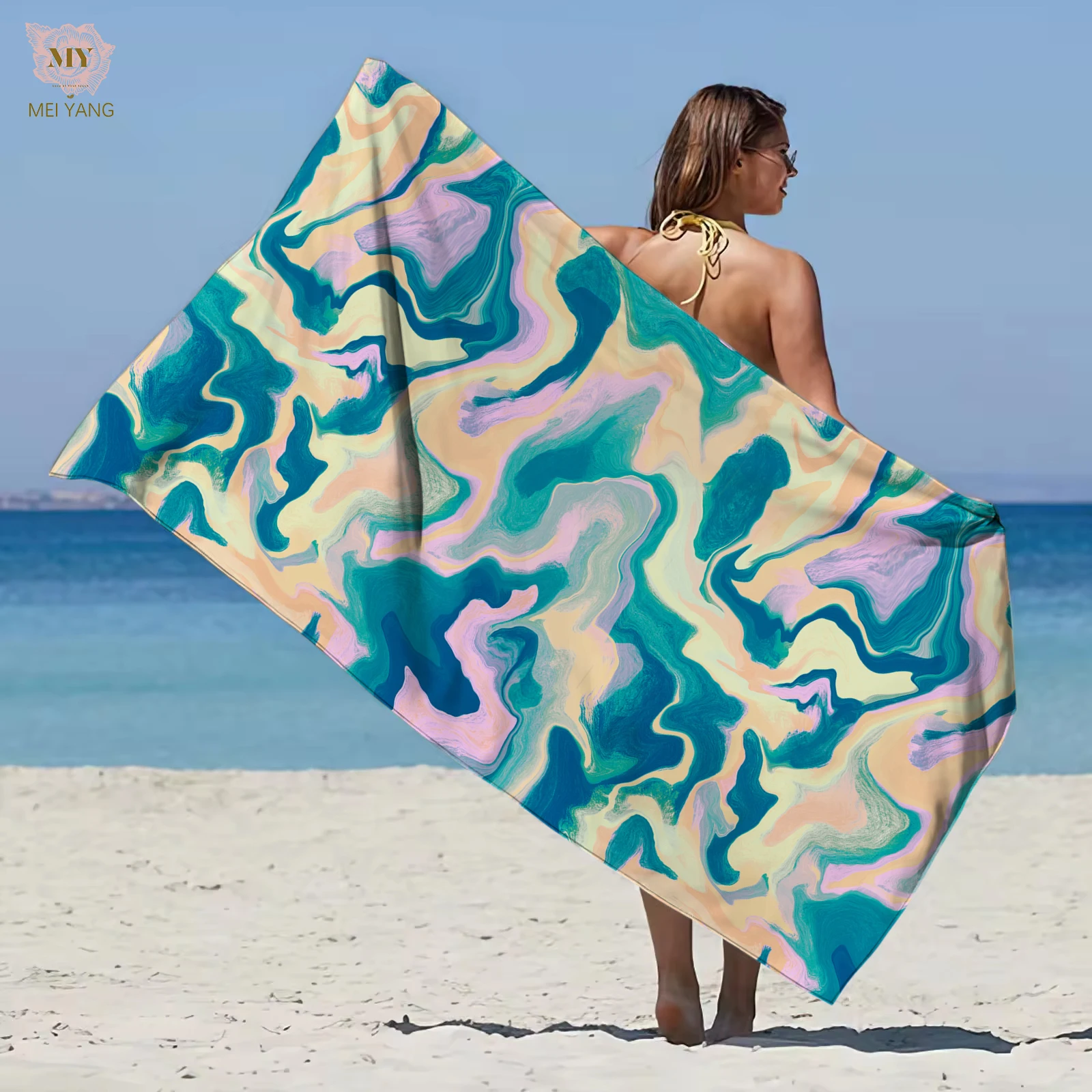 Microfibre Beach Towel Extra Large Quick Dry Beach Towels Sand Free Lightweight Bath Towel