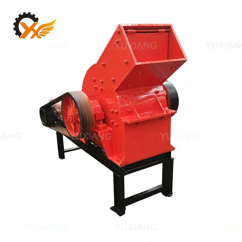 Mini Metal Scrap Crusher Heavy Diesel Engine Stone Gold Ore Hammer Mill Crusher Machine