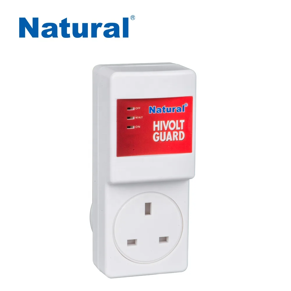 Natural Voltage Protector High Voltage Switch Intelligent Power Electrical Socket High Voltage Guard Uk Plug