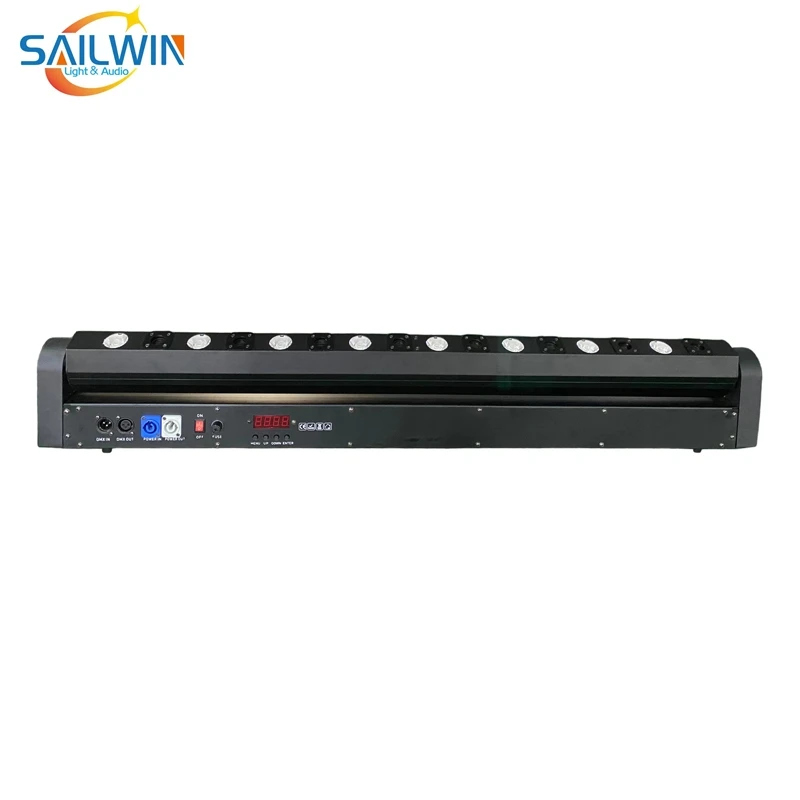 Sailwin сценическое освещение 8 глаз + теплый белый светодиодный красный лазерный свет DJ движущаяся головка луч света для вечеринки