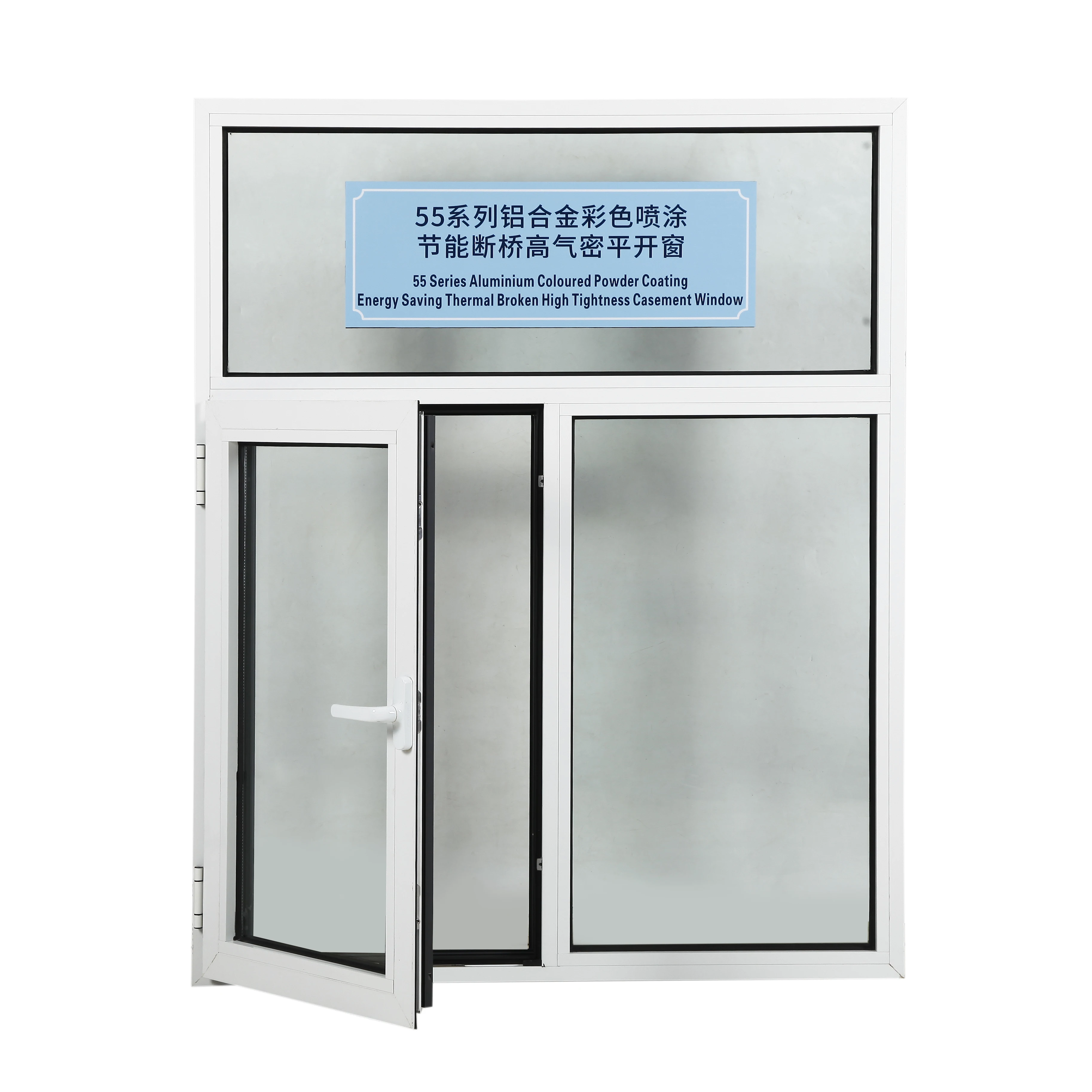 Modern design customized hinged windows door system Double glass aluminium windows for sale